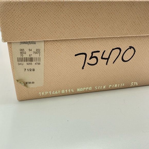 Prada Gold Platform Peep Toe Pump Heels Size 37.5 w/ Original Box Retail $720 - Picture 11 of 11